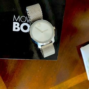 Movado silver watch excellent condition.